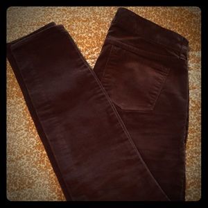 J Crew skinny cords chocolate